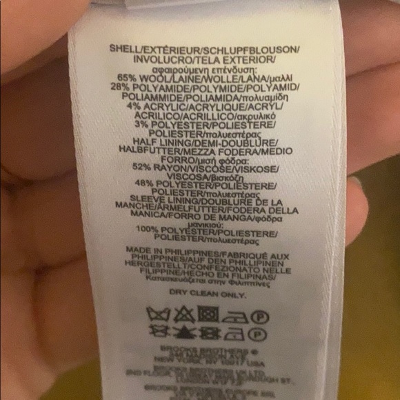 Brooks Brothers Red Fleece Wool Coat - Picture 5 of 5